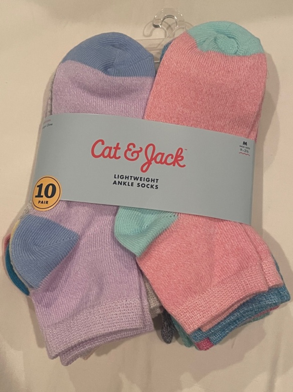 Cat & Jack Lightweight Ankle Socks - 10 Pack - NWT